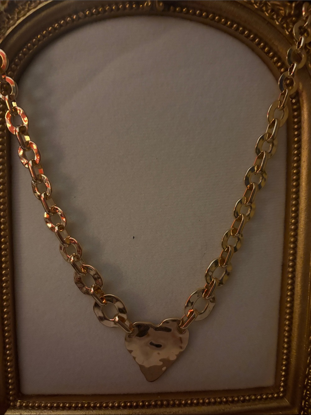 Park Lane Gold Heart Link Necklace
